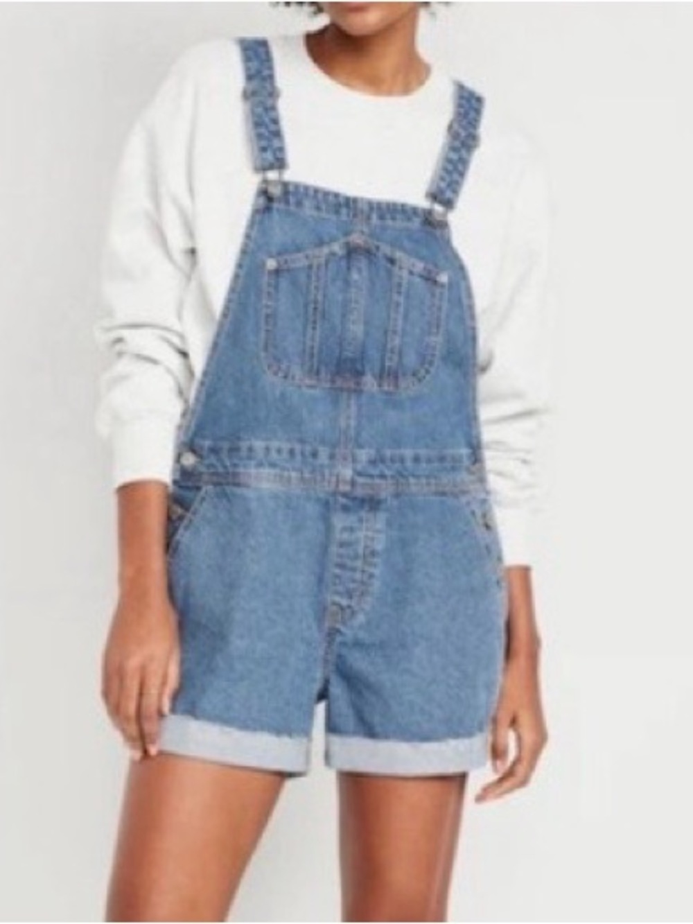 Old Navy Blue Denim Short Overalls